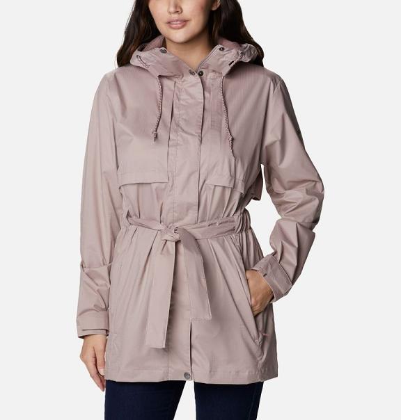 Columbia Pardon My Trench Rain Jacket Pink For Women's NZ87206 New Zealand